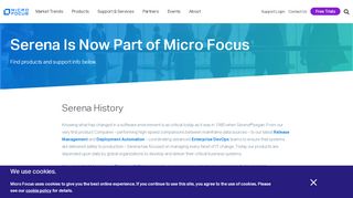 
                            7. Serena is now part of Micro Focus | Micro Focus