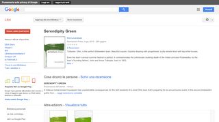 
                            9. Serendipity Green - Risultati da Google Libri