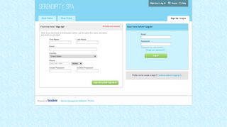 
                            7. Serendipity Spa > Login Or Sign Up - secure-booker.com