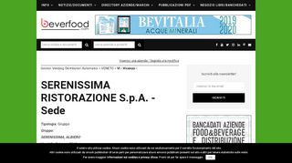 
                            7. SERENISSIMA RISTORAZIONE S.p.A. - Sede Vicenza - Beverfood.com