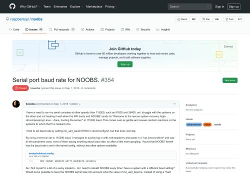 
                            13. Serial port baud rate for NOOBS. · Issue #354 · raspberrypi/noobs ...