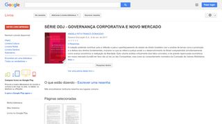 
                            11. SÉRIE DDJ - GOVERNANÇA CORPORATIVA E NOVO MERCADO