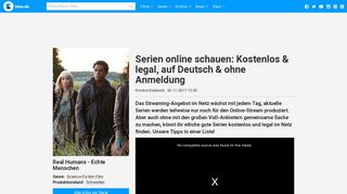 
                            1. Serien online schauen: Kostenlos & legal, auf Deutsch & ohne - Kino.de