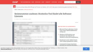 
                            13. Seriennummer auslesen: Kostenlos-Tool findet alle Software ... - Chip