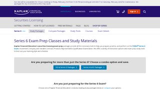 
                            1. Series 6 Securities Licensing Exam Prep - Kaplan Financial Education