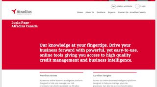 
                            9. Serv@Net, Collect@Net, Insights | Atradius Canada login