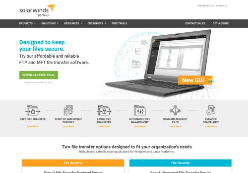 
                            8. Serv-U: Secure FTP Server & MFT Software | Free Trial
