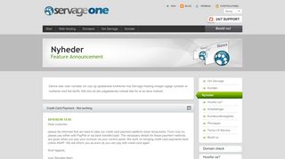 
                            5. Servage.net Hosting - Om Servage - Nyheder