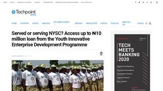 
                            7. Served or serving NYSC? Access up to ₦10 million loan from the ...