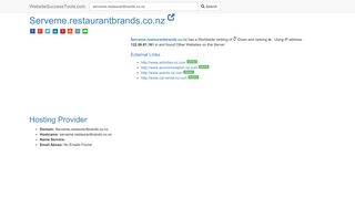 
                            11. Serveme.restaurantbrands.co.nz Error Analysis (By Tools)