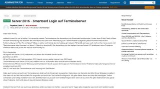 
                            1. Server 2016 Smartcard Login auf Terminalserver - Administrator