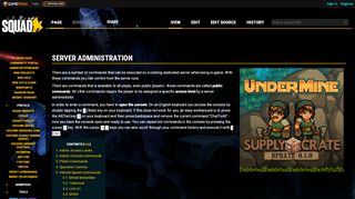 
                            1. Server Administration - Official Squad Wiki