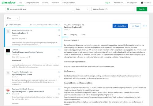 
                            7. Server Administrator Jobs in Winter Garden, FL | Glassdoor