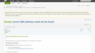 
                            9. server DNS address could not be found - openSUSE Forums