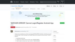 
                            3. 'SERVER ERROR' Cannot Login/Register Android App · Issue #46 ...