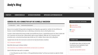 
                            10. Server-Eye: OCC-Connector auf die Schnelle umziehen | Andys Blog ...