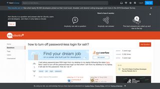 
                            8. server - how to turn off password-less login for ssh? - Ask Ubuntu