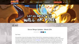
                            5. Server Merge Updates - March 27th - Naruto Online - Oasis Games