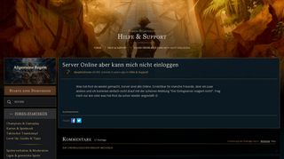 
                            4. Server Online aber kann mich nicht einloggen