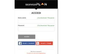 
                            6. Server Plan - Accedi ai nostri servizi