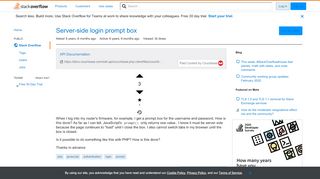 
                            10. Server-side login prompt box - Stack Overflow