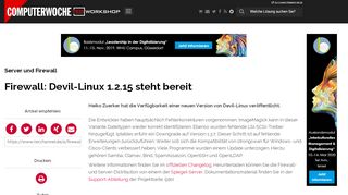 
                            12. Server und Firewall: Firewall: Devil-Linux 1.2.15 steht bereit ...