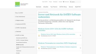 
                            13. Server und Netzwerk für DATEV-Software vorbereiten