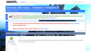 
                            5. Serverda Şifre Istiyor.. Yardimm !! Yeniyimm - Minecraft Türkiye Forumu