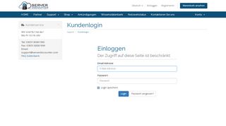 
                            13. Serverdiscounter.com: Kundenlogin