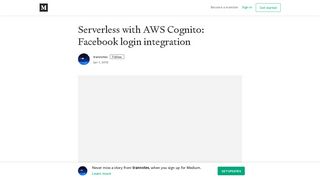 
                            5. Serverless with AWS Cognito: Facebook login integration - Medium