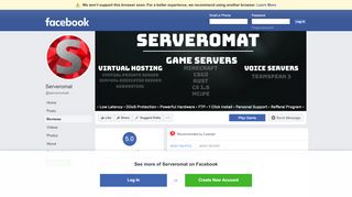
                            13. Serveromat - Reviews | Facebook