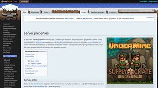 
                            10. server.properties – Das offizielle Minecraft Wiki