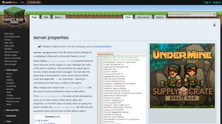 
                            8. server.properties – Official Minecraft Wiki