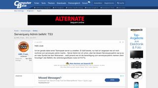
                            9. Serverquery Admin befehl: TS3 | ComputerBase Forum