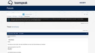 
                            3. ServerQuery - TeamSpeak