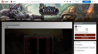 
                            6. Servers incompatible? : wow - Reddit