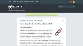 
                            4. Serverseitiger Schutz – WordPress absichern Teil5 ⋆ Kuketz IT ...