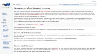 
                            3. Server/serveradmin Passwort vergessen – TeamSpeak Wiki