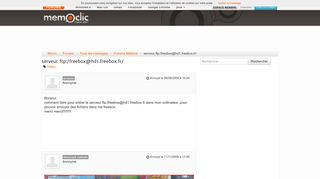 
                            7. serveur ftp:/freebox@hd1.freebox.fr/ - message de jacques (fermé ...