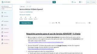 
                            4. Service Advisor 50 Beta Espanol - Scribd