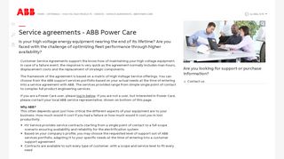 
                            9. Service agreements - ABB Power Care - Service