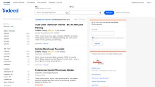 
                            7. Service Auto Glass Warehouse Jobs, Employment | Indeed.com