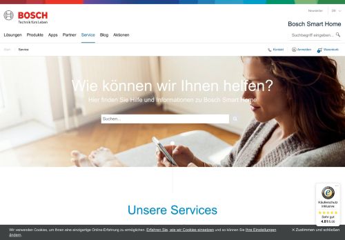 
                            2. Service - Bosch Smart Home