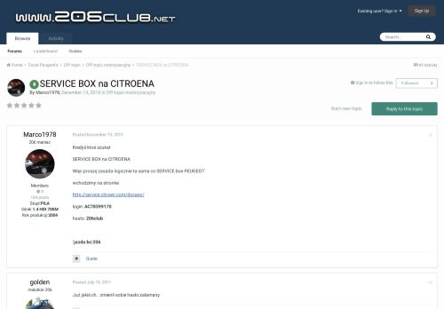 
                            6. SERVICE BOX na CITROENA - Off-topic motoryzacyjny - www.206club.net