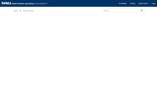
                            5. Service Catalog - NAU ITS Self-Service
