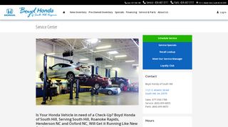 
                            13. Service Center - Boyd Honda of South Hill | New Honda dealership in ...