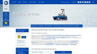 
                            9. Service-Center finden und online anmelden | TÜV SÜD GRUPPE
