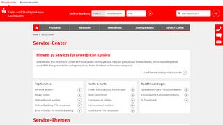 
                            13. Service-Center | Kreis- und Stadtsparkasse Kaufbeuren