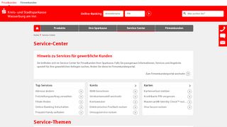 
                            7. Service-Center | Kreis- und Stadtsparkasse Wasserburg am Inn