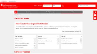 
                            12. Service-Center | Kyffhäusersparkasse Artern-Sondershausen